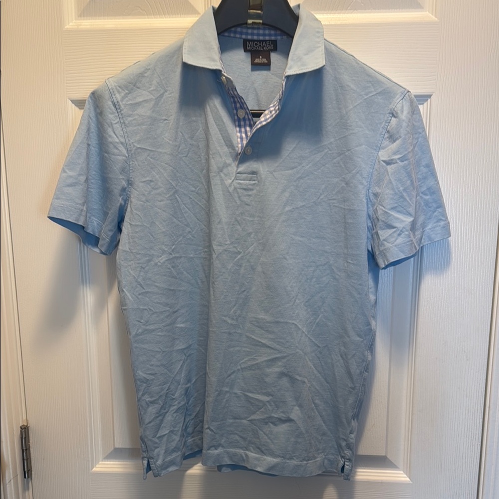 Michael Kors Men's Light Blue Polo Shirt